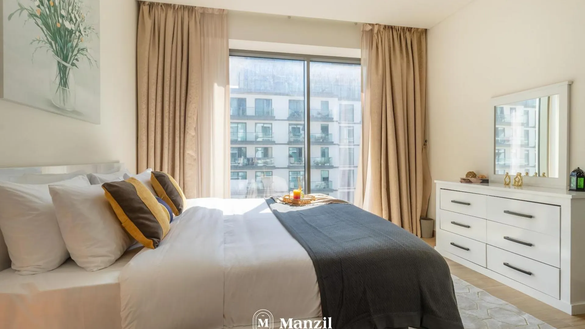 Manzil - 1Br Apartment In Sobha Hartland With Pool View, Near Burj Khalifa And Dubai Mall 0*,