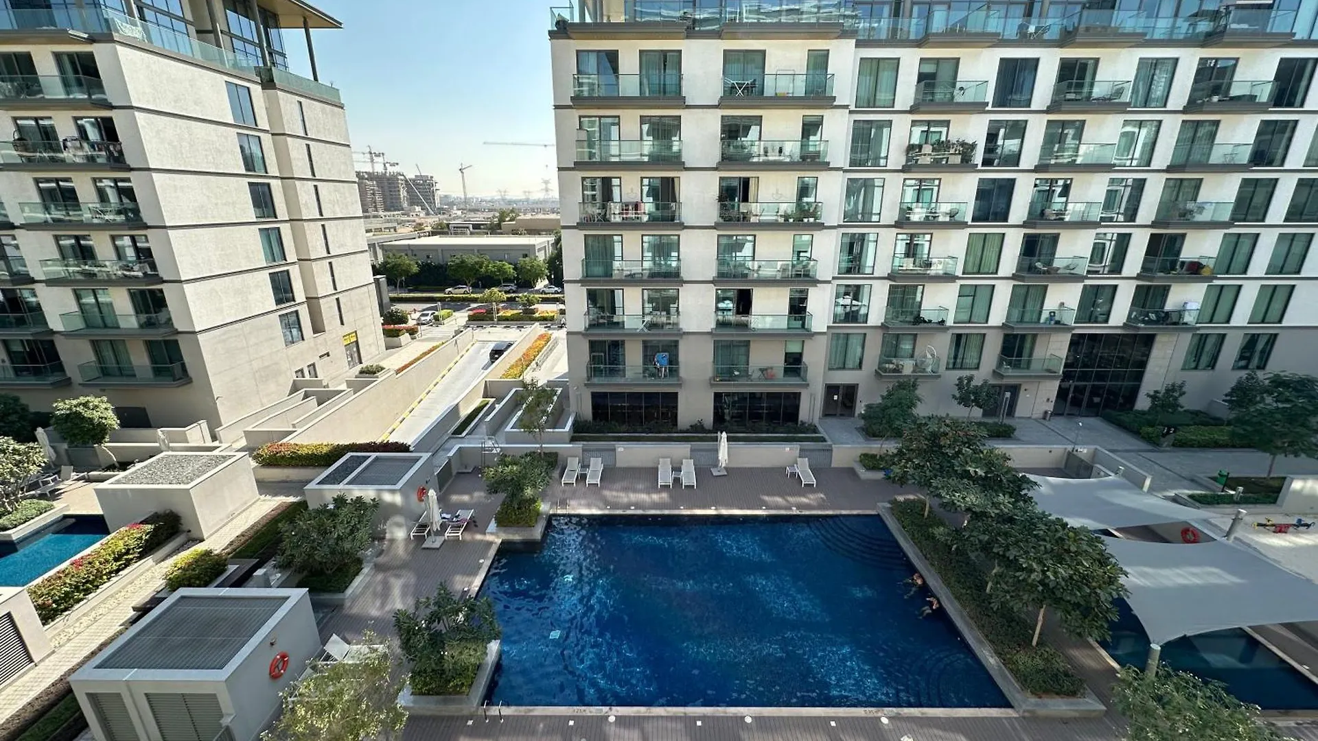 Manzil - 1Br Apartment In Sobha Hartland With Pool View, Near Burj Khalifa And Dubai Mall